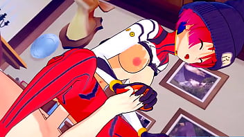 Machu gets horny after training anime 3d hentai