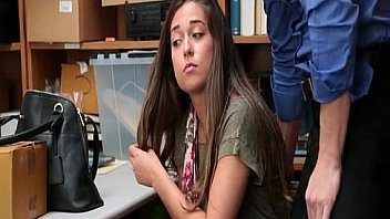 Real sexy shoplifting babe backroom sex