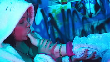 Lesbian babe worshiping her girlfriend's feet