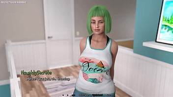 Summer heat developed by naughty fox games lucky pervert lives in a house full of hot sexy women