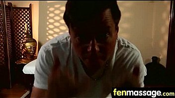 Cute teen babe fantasy fucking on massage table 25