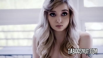 Hot blonde teen fucked rough doggystyle by her perv step uncle