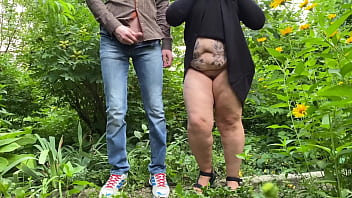 Watch your mother in law's big belly and you're guaranteed to cum