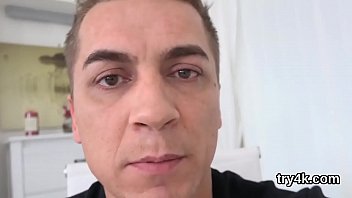 Kissable chick gives a head in pov and gets wet snatch rode