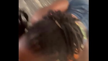 Giving a blowjob while spinning on a chair