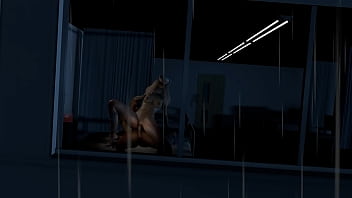 Sex with a nurse in a rainy night