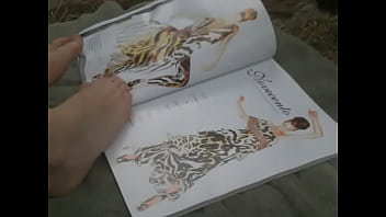 Flipping Through Magazine With Feet thumbnail