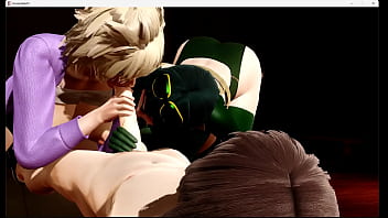 My hero academia hentai mitsuki bakugo & froppy threesome