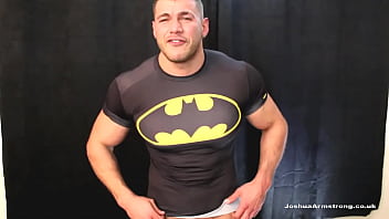 Batman Lycra Flexes And Cums thumbnail