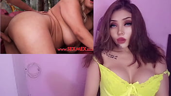 Masturbandome con una milf chichona y golosa nalgona