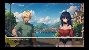 Bluring the walls romance hentai game ep 3 teasing her boyfriend with voyeurism ideas