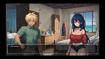 Bluring the walls romance hentai game ep 3 teasing her boyfriend with voyeurism ideas