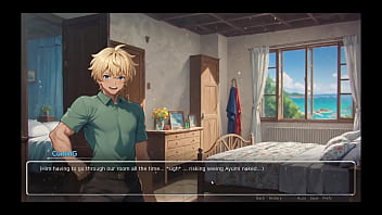 Bluring the walls romance hentai game ep 3 teasing her boyfriend with voyeurism ideas