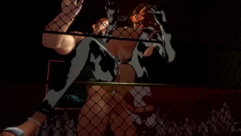 Anime cow girl pounded hard against the cage Anime cow girl pounded hard against the cage