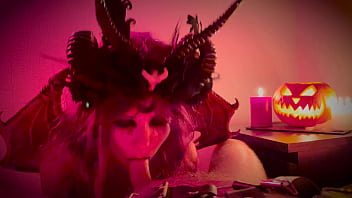 Halloween sex with demon girl