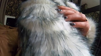 Milfycalla face fuck cum play while wearing a hot grey fur coat and long boots 214 previewtoday there is a hot fuck se