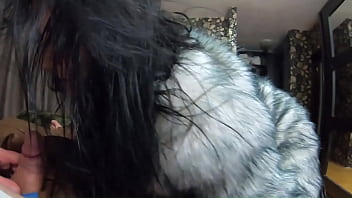 Milfycalla face fuck cum play while wearing a hot grey fur coat and long boots 214 previewtoday there is a hot fuck se
