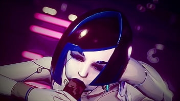 Hot bitch sucks cock and enjoys facial