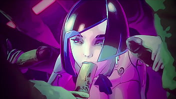 Hot bitch sucks cock and enjoys facial