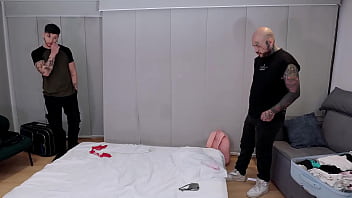 Hot latina is greeted by two neighbors who just want to eat her pussy felipe skull