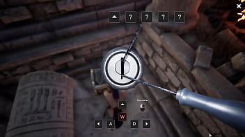 The rhythmic statue caught lara croft off guard again and made her cum