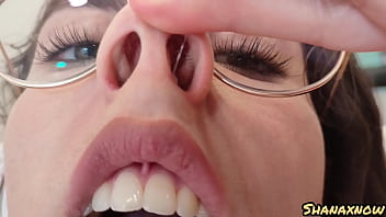 Snot fetish sneezing nose playing blowing eating my boogers
