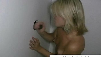 Cutie jizzed by gloryhole