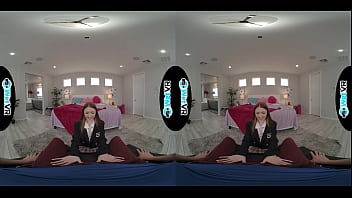 Cute redhead gets creamed by fat cock in vr porn