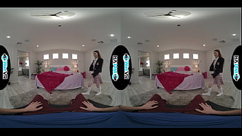 Cute redhead gets creamed by fat cock in vr porn