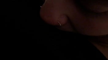 Sexy blonde showing how she sucks cock