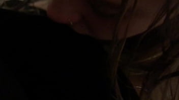 Sexy blonde showing how she sucks cock