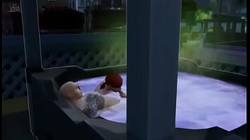Bowjob in jaccuzi