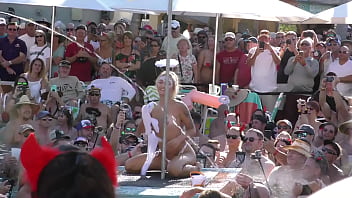 Sexy stripper twerk contest pool party
