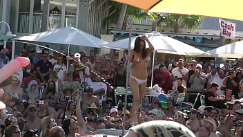 Sexy stripper twerk contest pool party