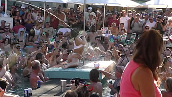 Sexy stripper twerk contest pool party