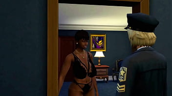 Sims 4 a trio of black shemales