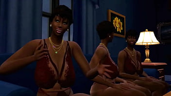 Sims 4 A Trio Of Black Shemales thumbnail