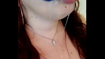 Have something in my mouth sliding down my throat