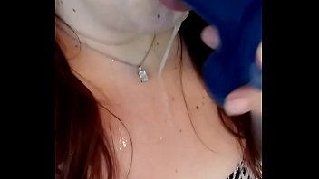 Have something in my mouth sliding down my throat