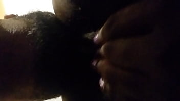 Little wants to stuff his face in her ass