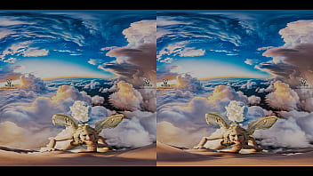 Stunning angel gives you a sexy reception in paradise