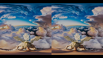 Stunning angel gives you a sexy reception in paradise