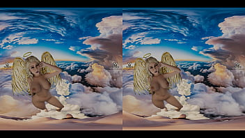 Stunning angel gives you a sexy reception in paradise