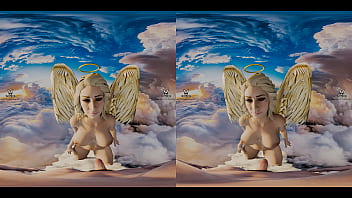 Stunning angel gives you a sexy reception in paradise