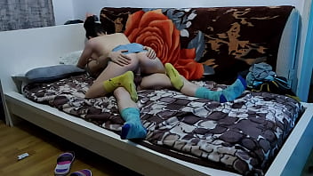 Teen girlfriend gets fucked in her tight pussy by her horny classmate