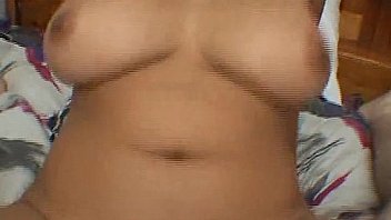 Busty and beautiful brunette getting her wet pussy hammered