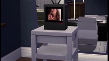 Redhead gets bored with women and craves a cock