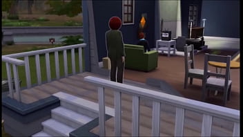 Redhead gets bored with women and craves a cock