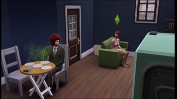 Redhead gets bored with women and craves a cock