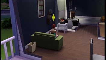 Redhead gets bored with women and craves a cock